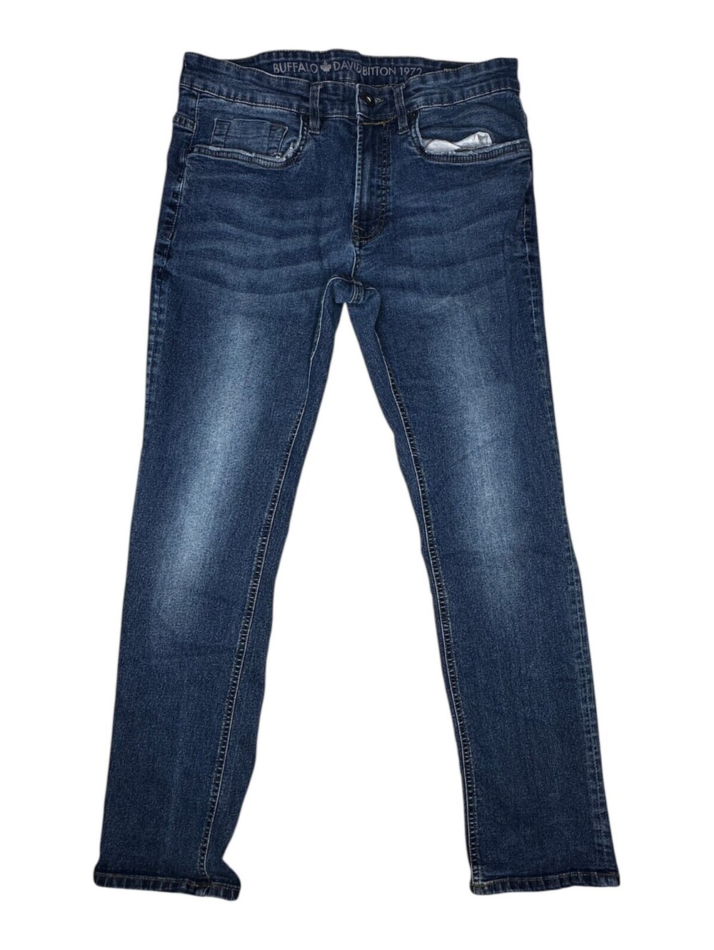 Buffalo David Bitton Men's Slim Stretch Jeans Ash-x Blue W34 L32